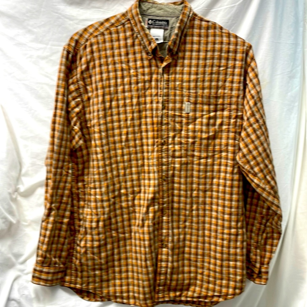 Columbia sportswear long sleeves button down shirt sz xlt